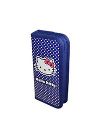 Пенал 1отд. "Hello Kitty" синий, прямоугольный, 19*9см, Премьера