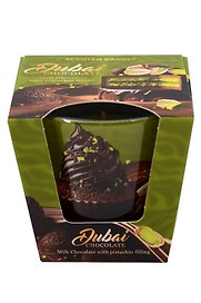 Свеча ароматическая в стакане Dubai Chocolate (115г)