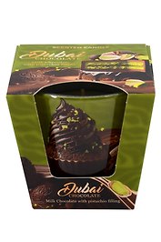 Свеча ароматическая в стакане Dubai Chocolate (115г)