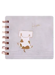 Записная книжка 114*105 90л лин. "Шкодник" карт.обл., спираль, ассорти