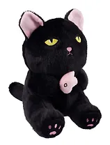 Мягкая игрушка Котик черный с рыбкой (23см) (12-00960-K7)