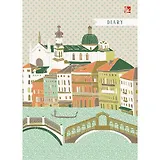 Ежедневник, Эксмо А5- 112л. н/датир. Город мечты твердая обложка с поролоном