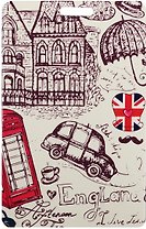 Чехол для карточек London Зонтик шляпа усы