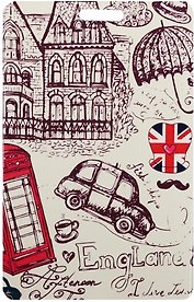 Чехол для карточек London Зонтик шляпа усы