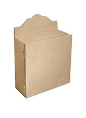 Ключница №2 Фигурный край из МДФ с крючком и замком (АН6140118) (17х23см)