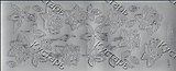 Контурные наклейки Разные розы (1.4801) (лист) (серебро) (10х23см)
