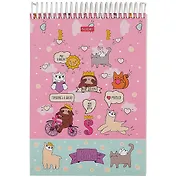 Блокнот А5 160л нелин. "Мечтатели" трехцв.тонир.блок, пласт.спираль, мел.картон, УФ-лак