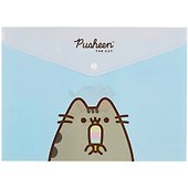 Папка -конверт «Pusheen» А4 на кнопке, Academy Style - 0