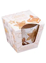 Ароматизированная свеча в стакане Гламурное Рождество (115 г) (подарочная упаковка)