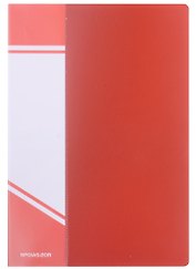 Папка с файлами А5, 20 файлов, пластик, красная, inФОРМАТ