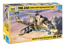 Сборная модель ЗВЕЗДА Советский ударный вертолет Ми-24П (1/48) (L=44,7см) 4812