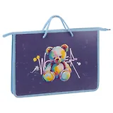 Папка для тетрадей А4 "Bear" пластик, текст.ручки