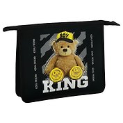 Папка для тетрадей А5 "King"" 1отд, молния, пластик