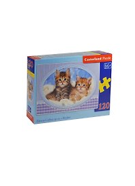Пазл Castorland MIDI Котята на одеяле 120эл. В-13111