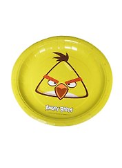 Angry Birds одноразовая картонная тарелка Желтая птица (6шт)