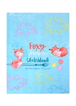 Скетчбук А5 80л "Foxy sketch" 100г/м2, тв. переплет