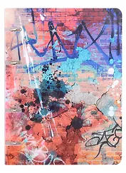 Тетрадь на кольцах в клетку Listoff, "Абстракция", 100 листов