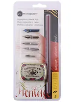 Держатель для пера с 5 перьями "Copperplate & Shadow" блистер, Manuscript 