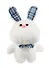 Брелок Зайка с бантиком (плюш) (10см) (12-0644-E10) - 1
