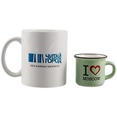 Кружка фарфор.мал.под эмаль I love Moscow (065-9-19-IL) - 2
