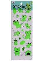 Наклейки светящиеся Кошки, WX-0110k