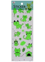 Наклейки светящиеся Кошки, WX-0110k