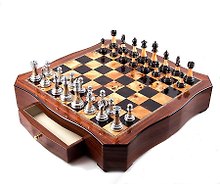Игра настольная Шахматы (49х49х10) (дерево, ПМ) (44537)
