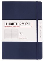 Книга для записей B5 61л лин. "Classic" мягк.обл., цвет синий неви, Leuchtturm1917