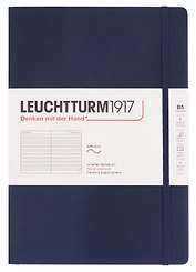 Книга для записей B5 61л лин. "Classic" мягк.обл., цвет синий неви, Leuchtturm1917