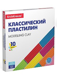Пластилин «Basic», 10 цветов, 160 г, Erich Krause