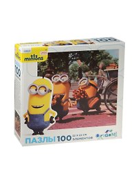 Паззл Оригами 100эл 22*22см Серия Minions 01697