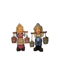 Фигурка Дедушка Бабушка с коромыслом (20х18) (02-29)