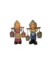 Фигурка Дедушка Бабушка с коромыслом (20х18) (02-29)