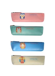 Пенал на молнии Совы Lovely Own (XZ-DM10) (12104500) (ПВХ бокс) (кожзам) (21х6) (Небесный дракон)