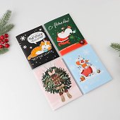 Записная книжка «Новогодний микс» А6, 32 листа в клетку, Sima Land, в ассортименте - 1