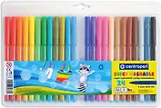Фломастеры 24цв суперсмываемые, пл/уп, подвес, Centropen