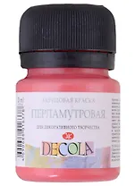 Краска акриловая красная 20мл "Декола" перламутровая, ЗХК