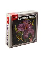 Набор для творчества LORI Картина из пайеток "Сиреневая лилия" Ап-018