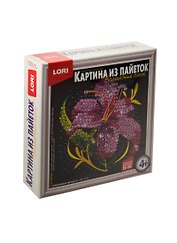 Набор для творчества LORI Картина из пайеток "Сиреневая лилия" Ап-018