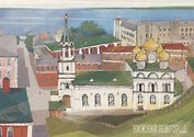 Открытка одинарная "Панорама Нижний Новгород" Магни Арт