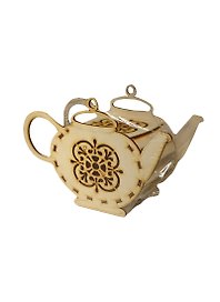 Коробка под чай Чайник ажурный (131190) (200х132х80мм) (дерево) (упаковка)