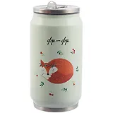 Термос в форме банки Спящая лисичка (металл) (300 мл) (12-16070-873)