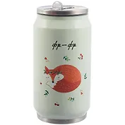 Термос в форме банки Спящая лисичка (металл) (300 мл) (12-16070-873)