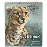 Скетчбук с серой бумагой «Гепард», 30 листов, 19.5 х 16.8 см