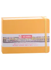 Блокнот для зарисовок 21*15см 80л "Art Creation" 140г/м2, 7БЦ, желтый, Fabriano 