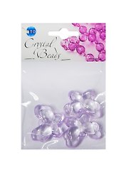 Бусины Кристальная игра Бабочки розовые (CRP157) (3шт) (упаковка)