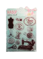 Набор штампов для творчества Ручная работа (1236193) (14х18см) (Арт Узор) (упаковка)