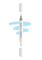 Маркер акриловый "Сонет" лазурный, двусторонний, перо кисть/пуля