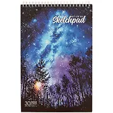 Скетчбук «Звёздное небо», чёрная бумага, 30 листов, А4