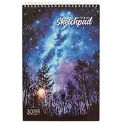 Скетчбук «Звёздное небо», чёрная бумага, 30 листов, А4